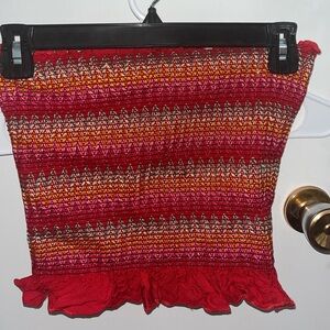 Multicolored tube top